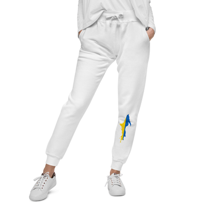 Michigan Upper Peninsula Sweatpants (w/ UP Ukraine Flag Outline)