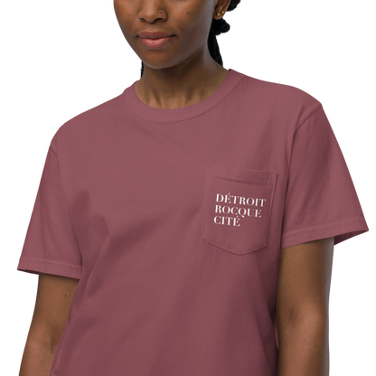 "Détroit Rocque Cité' Pocket T-Shirt | Garment Dyed