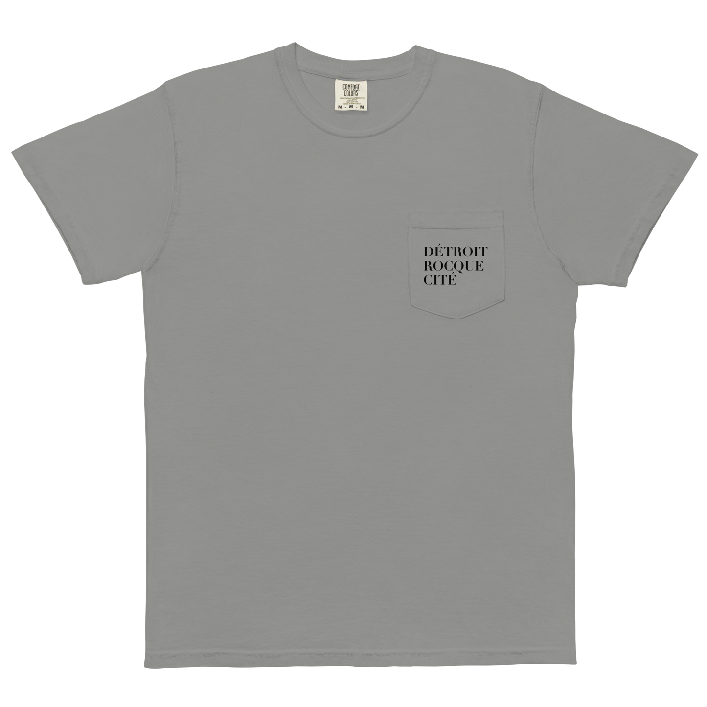 "Détroit Rocque Cité' Pocket T-Shirt | Garment Dyed