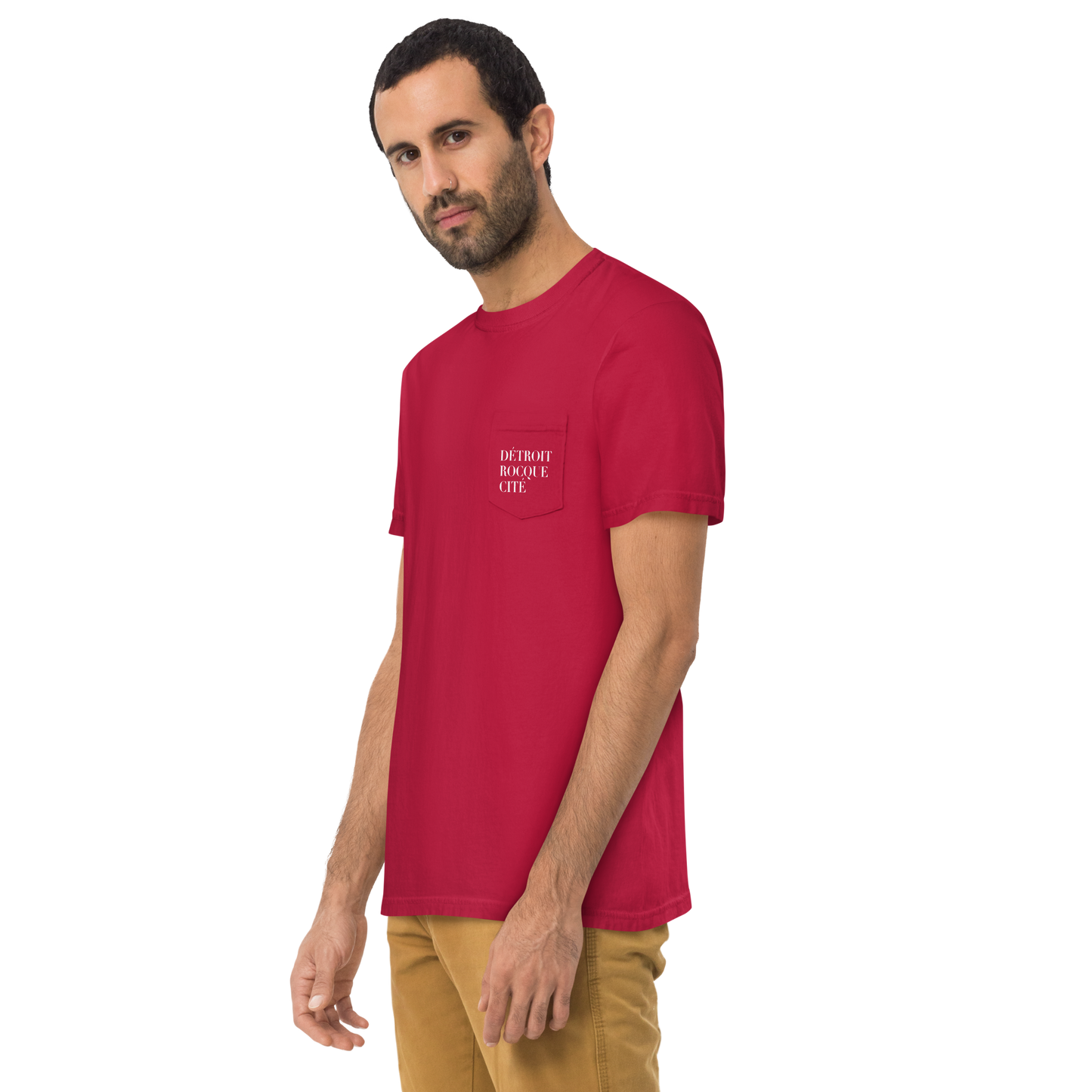 "Détroit Rocque Cité' Pocket T-Shirt | Garment Dyed