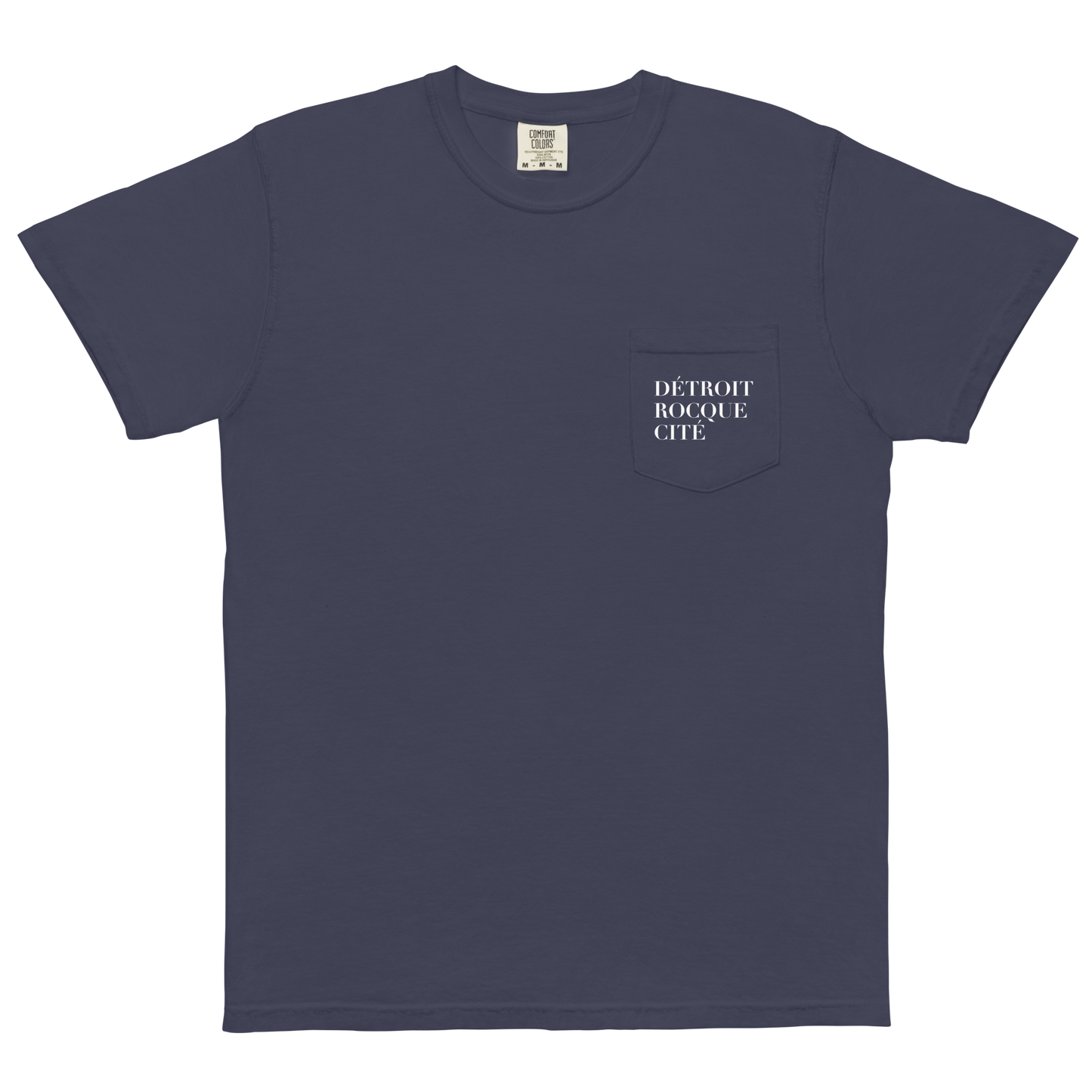 "Détroit Rocque Cité' Pocket T-Shirt | Garment Dyed