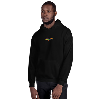 Michigan Upper Peninsula Hoodie (w/ Embroidered UP Pride Flag Outline) | Unisex Standard