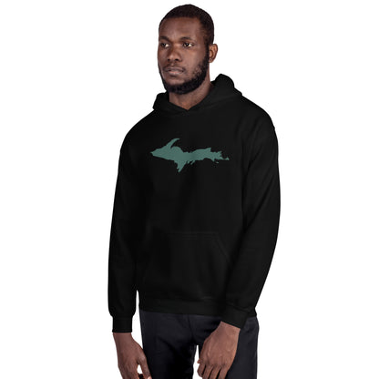 Michigan Upper Peninsula Hoodie (w/ Green UP Outline) | Unisex Standard