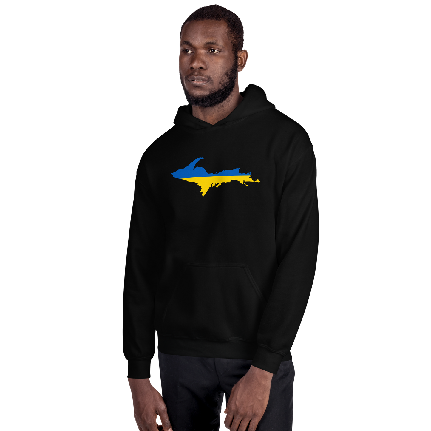 Michigan Upper Peninsula Hoodie (w/ UP Ukraine Outline) | Unisex Standard