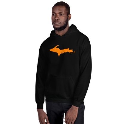 Michigan Upper Peninsula Hoodie (w/ Orange UP Outline) | Unisex Standard