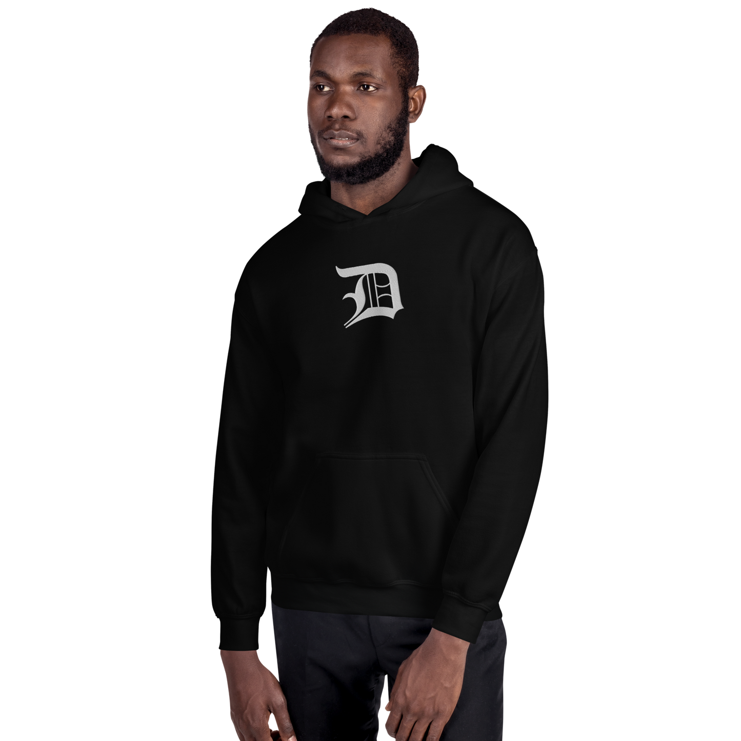 Detroit 'Old English D' Hoodie | Unisex Standard - Emb.