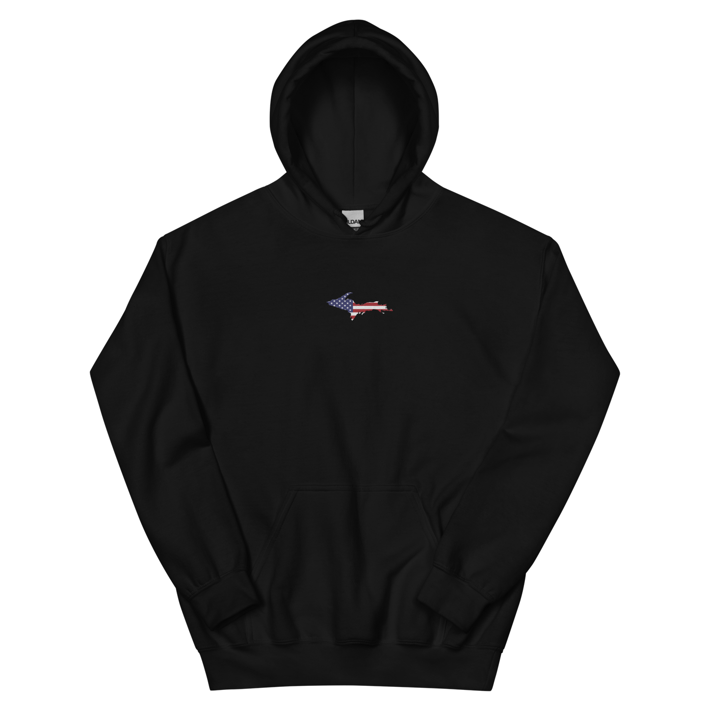 Michigan Upper Peninsula Hoodie (w/ Embroidered UP USA Flag Outline) | Unisex Standard