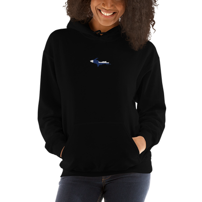 Michigan Upper Peninsula Hoodie (w/ Embroidered UP Finland Flag Outline) | Unisex Standard