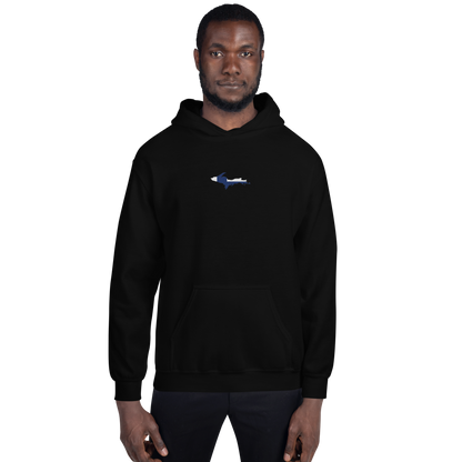 Michigan Upper Peninsula Hoodie (w/ Embroidered UP Finland Flag Outline) | Unisex Standard