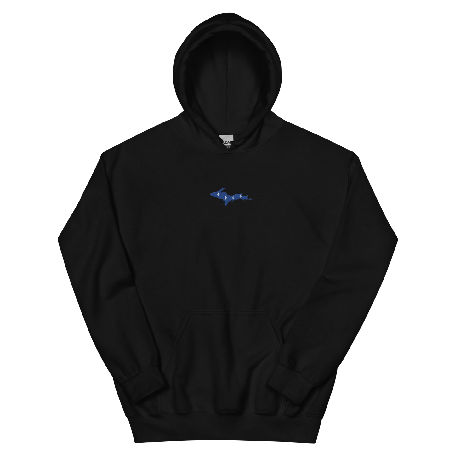 Michigan Upper Peninsula Hoodie (w/ Embroidered UP Quebec Flag Outline) | Unisex Standard