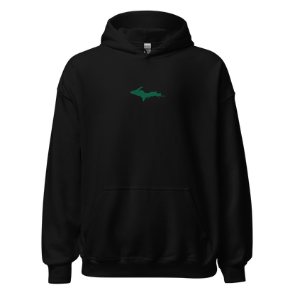 Michigan Upper Peninsula Hoodie (w/ Embroidered Green UP Outline) | Unisex Standard