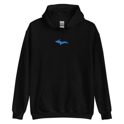 Michigan Upper Peninsula Hoodie (w/ Embroidered Azure UP Outline) | Unisex Standard