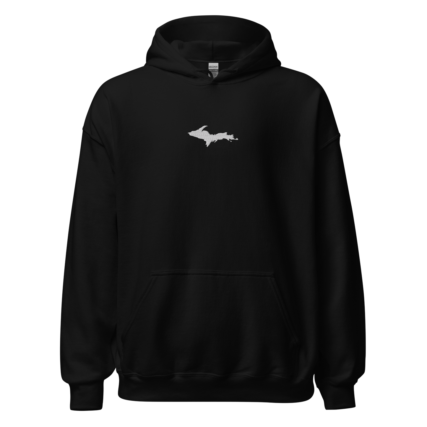 Michigan Upper Peninsula Hoodie (w/ Embroidered UP Outline) | Unisex Standard