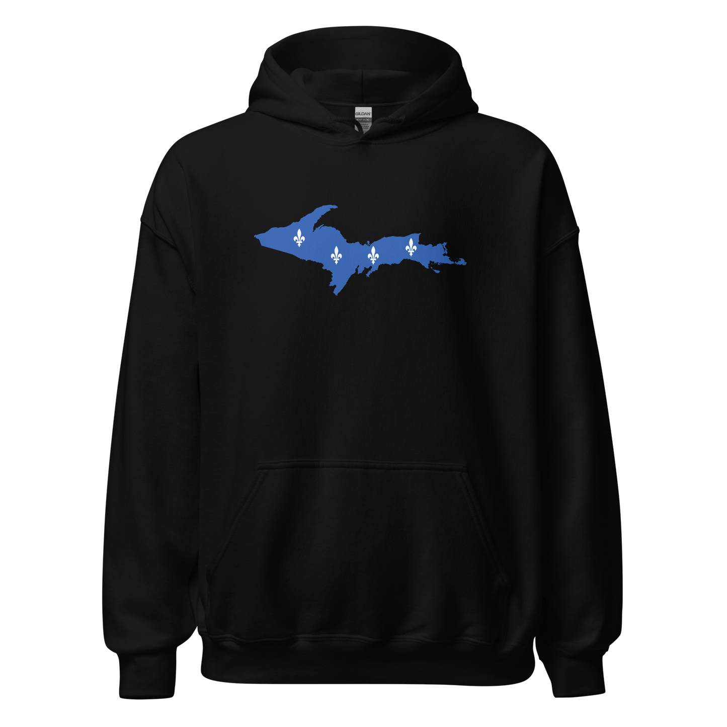 Michigan Upper Peninsula Hoodie (w/ UP Quebec Flag Outline) | Unisex Standard