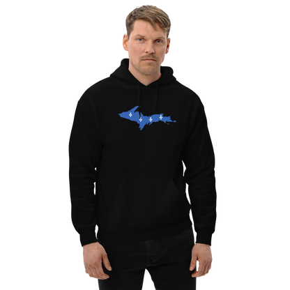 Michigan Upper Peninsula Hoodie (w/ UP Quebec Flag Outline) | Unisex Standard