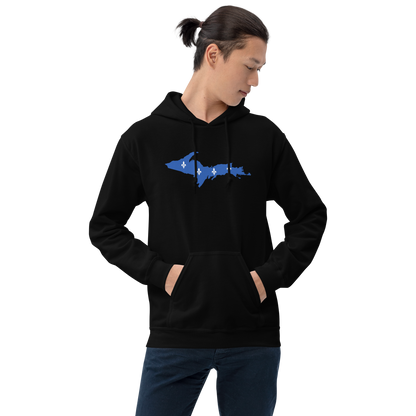 Michigan Upper Peninsula Hoodie (w/ UP Quebec Flag Outline) | Unisex Standard