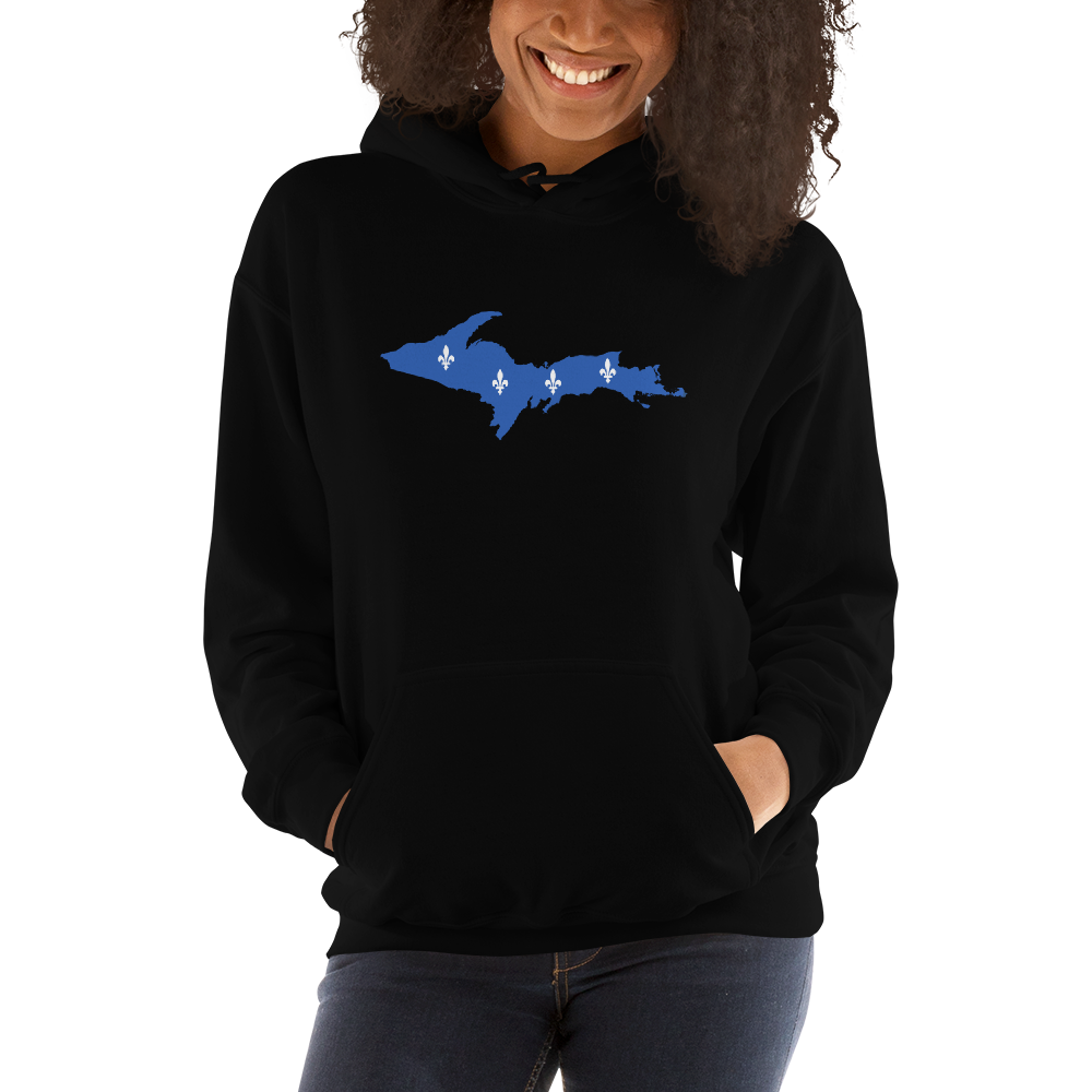 Michigan Upper Peninsula Hoodie (w/ UP Quebec Flag Outline) | Unisex Standard