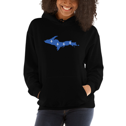 Michigan Upper Peninsula Hoodie (w/ UP Quebec Flag Outline) | Unisex Standard