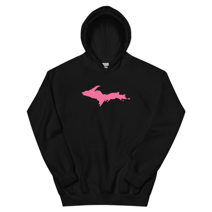 Michigan Upper Peninsula Hoodie (w/ Pink UP Outline) | Unisex Standard