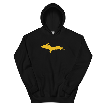 Michigan Upper Peninsula Hoodie (w/ Gold UP Outline) | Unisex Standard