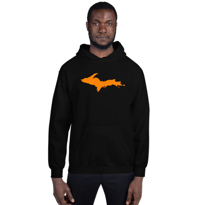 Michigan Upper Peninsula Hoodie (w/ Orange UP Outline) | Unisex Standard