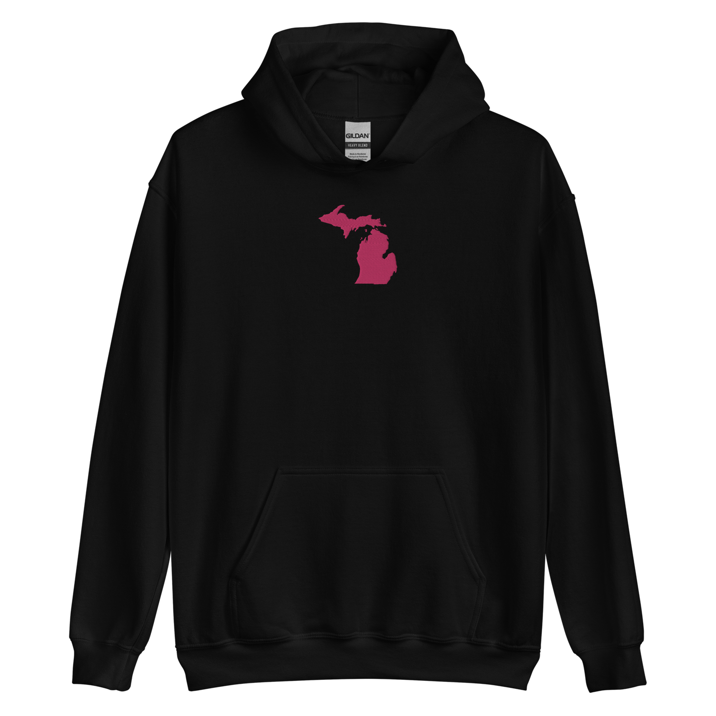 Michigan Hoodie (w/ Pink MI Outline) | Unisex Standard - Emb.