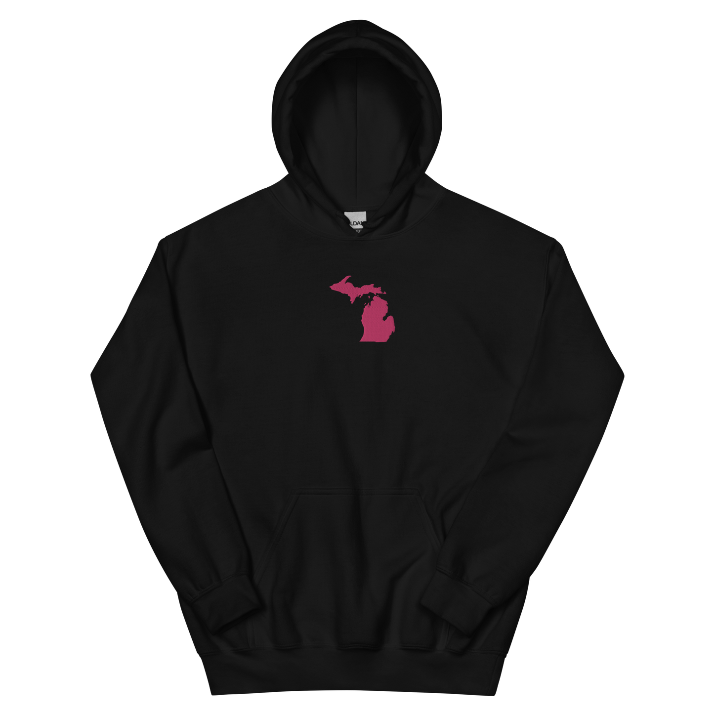 Michigan Hoodie (w/ Pink MI Outline) | Unisex Standard - Emb.