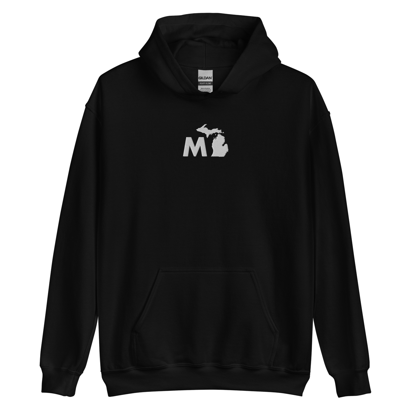 Michigan 'MI' Hoodie (Geometric Sans Font) | Unisex Standard - Emb.