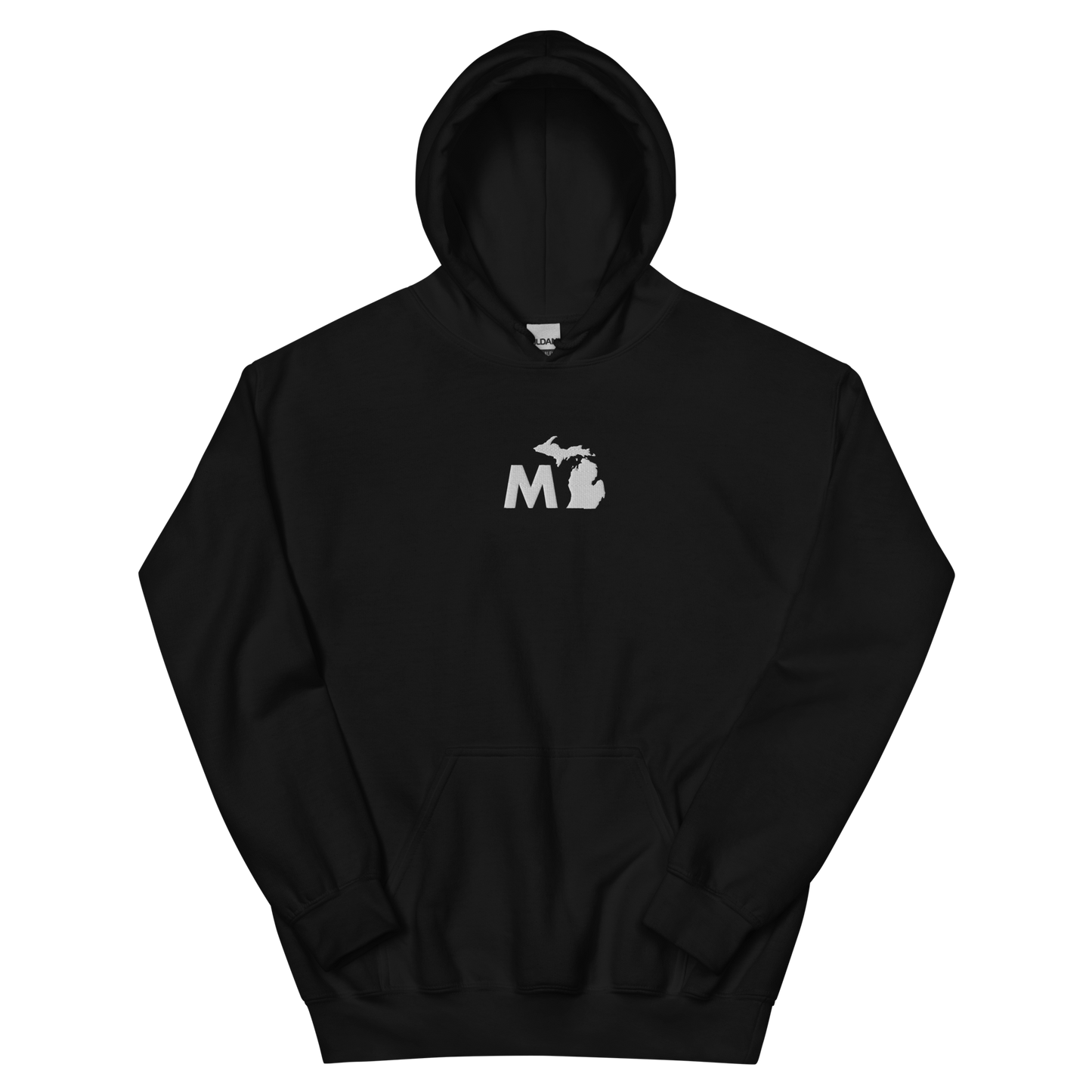 Michigan 'MI' Hoodie (Geometric Sans Font) | Unisex Standard - Emb.