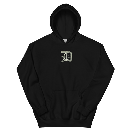 Detroit 'Old English D' Hoodie (Benjamins Edition) | Unisex Standard - Emb.