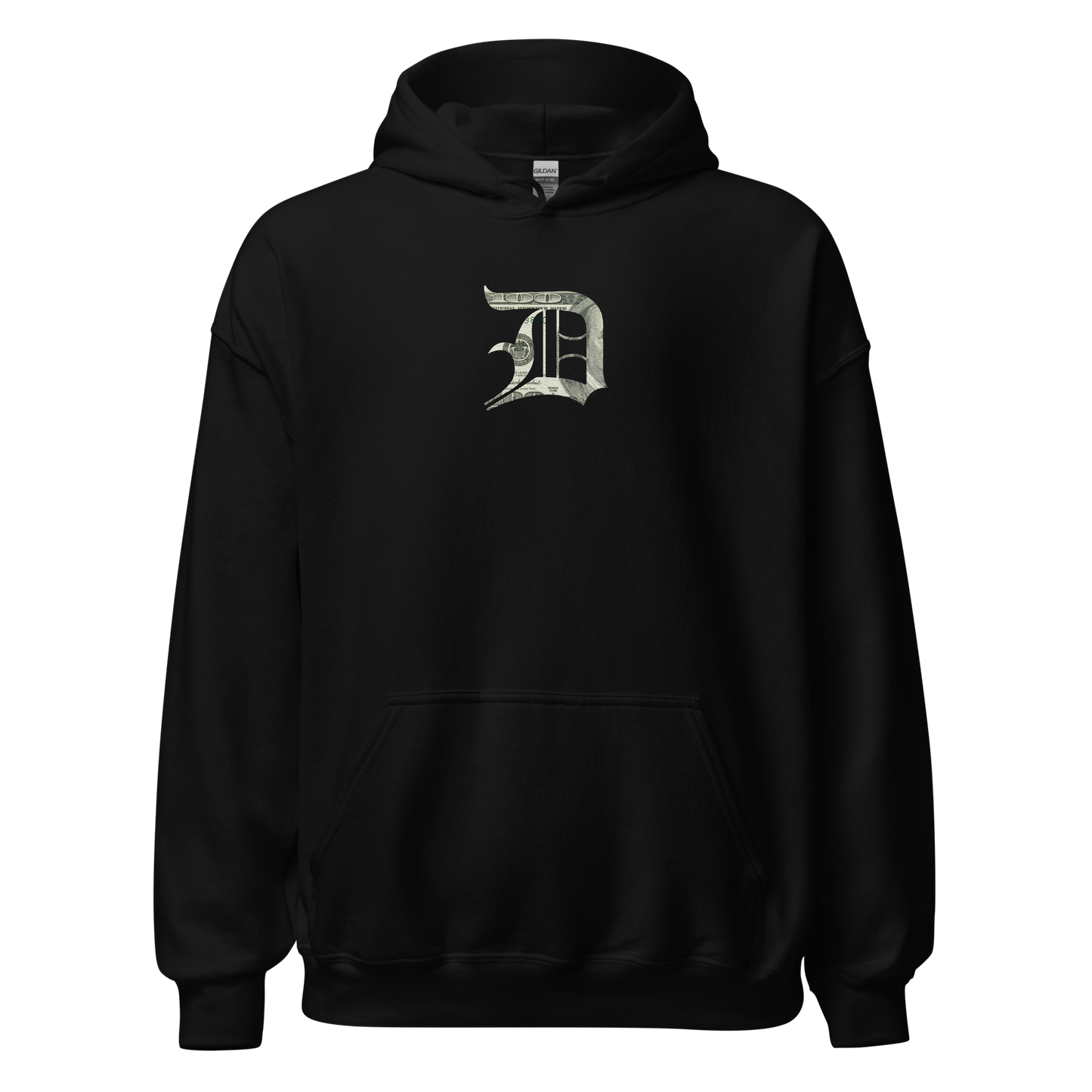 Detroit 'Old English D' Hoodie (Benjamins Edition) | Unisex Standard - Emb.