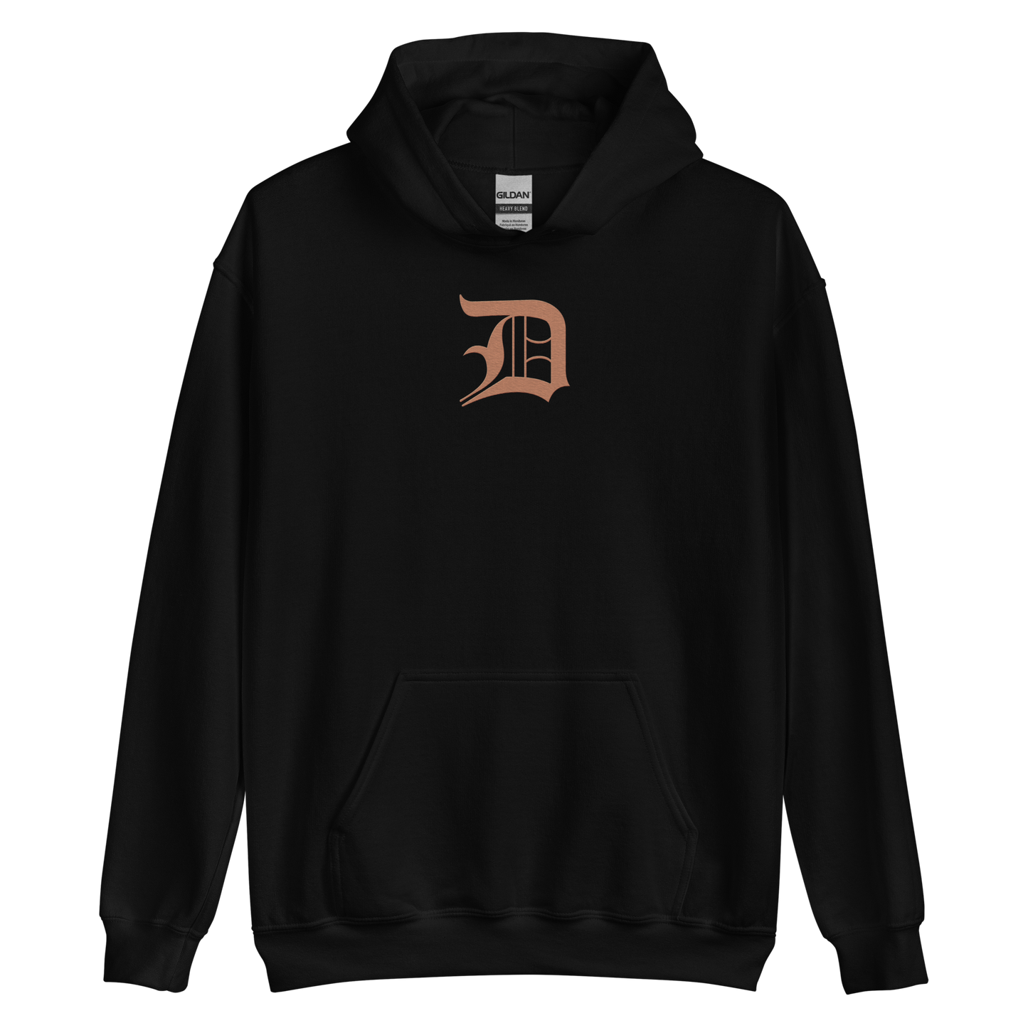 Detroit 'Old English D' Hoodie (Copper Color) | Unisex Standard - Emb.