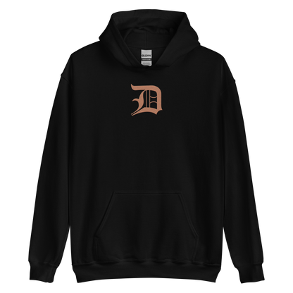 Detroit 'Old English D' Hoodie (Copper Color) | Unisex Standard - Emb.