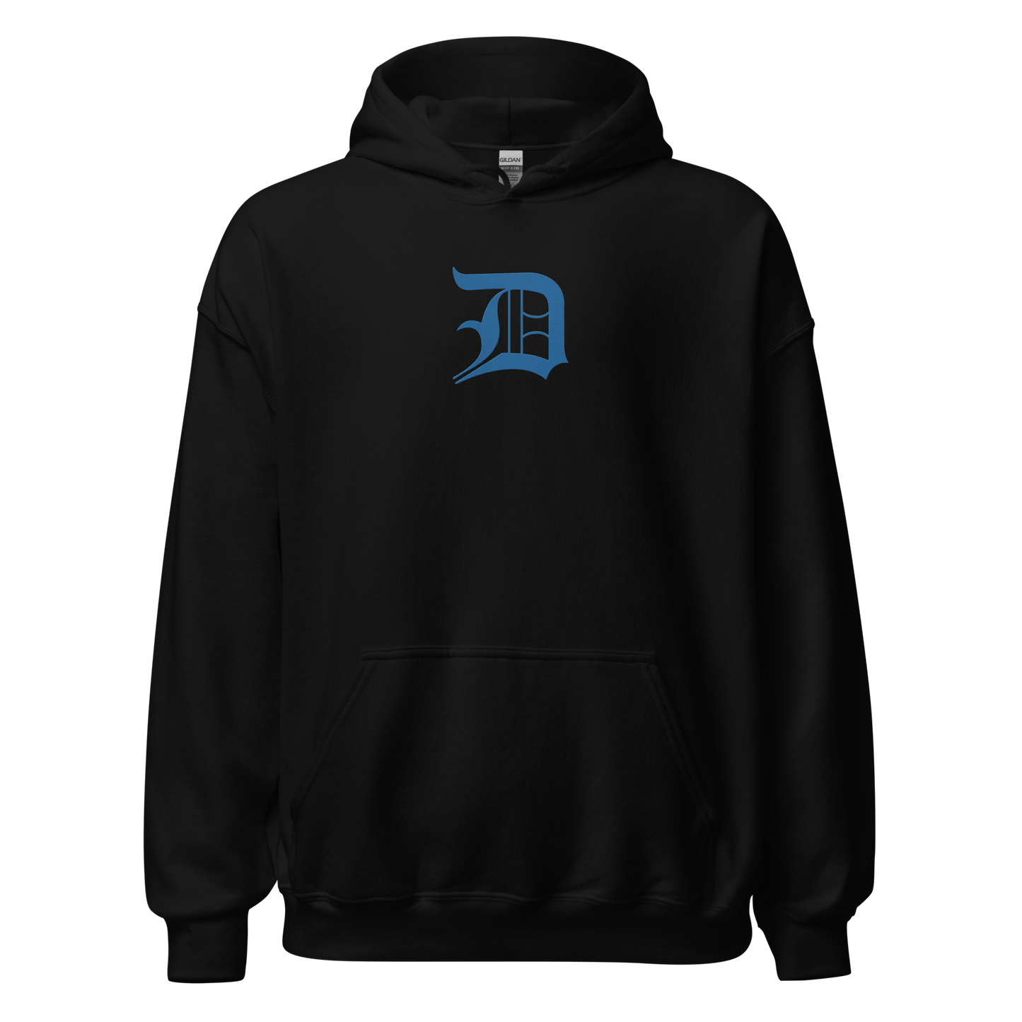 Detroit 'Old English D' Hoodie (Azure) | Unisex Standard - Emb.