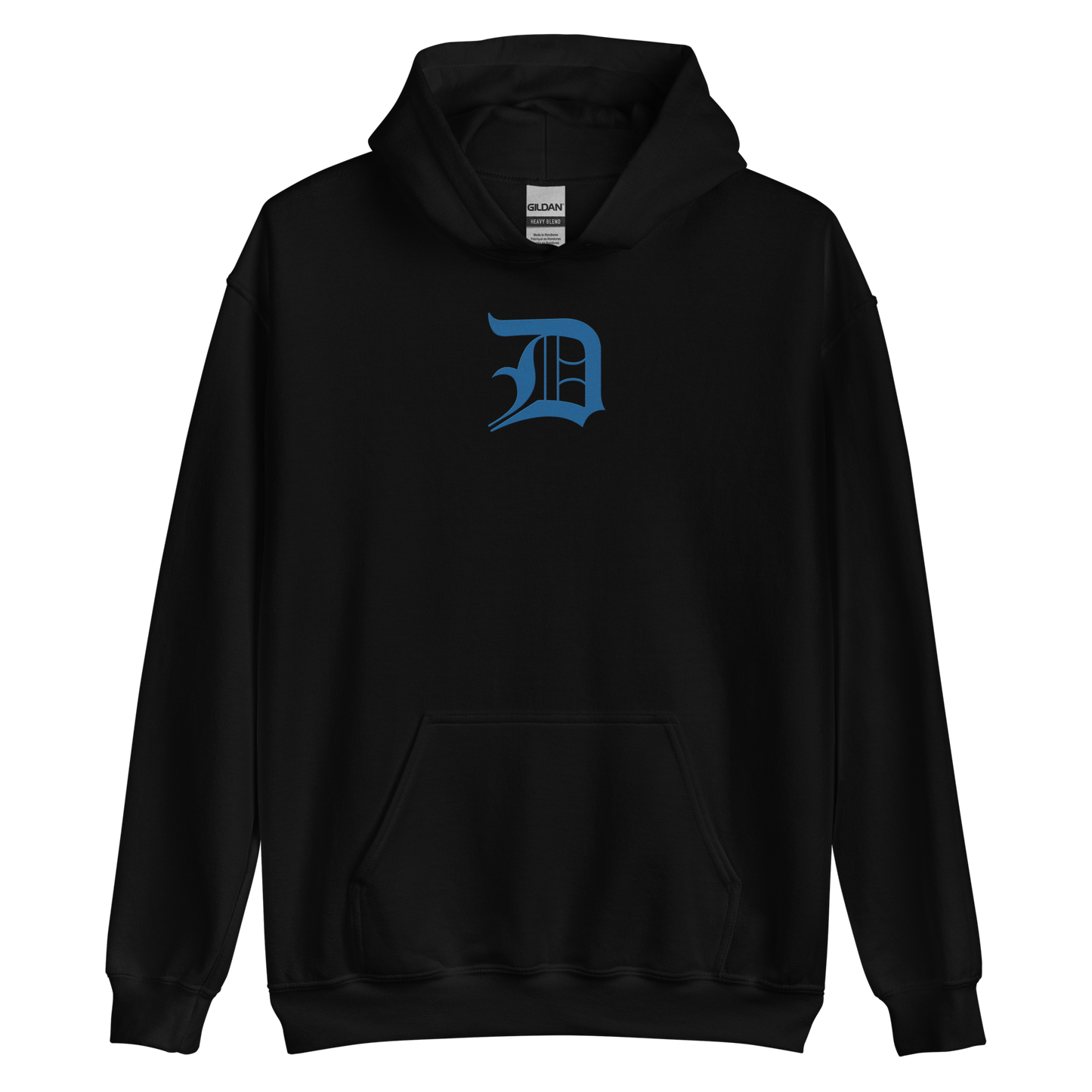 Detroit 'Old English D' Hoodie (Azure) | Unisex Standard - Emb.