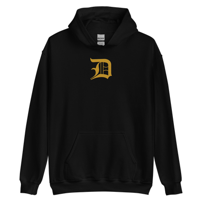 Detroit 'Old English D' Hoodie (Gold) | Unisex Standard - Emb.