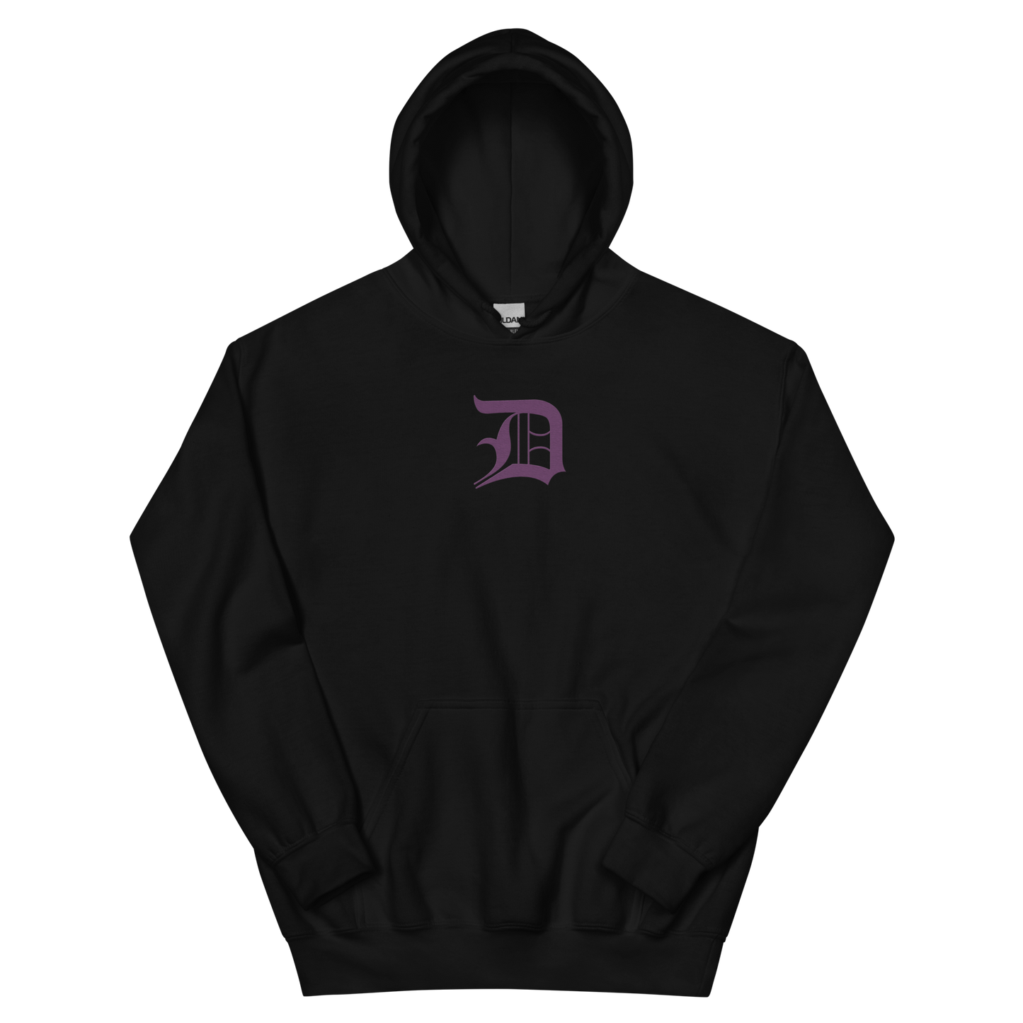 Detroit 'Old English D' Hoodie (Plum) | Unisex Standard - Emb.