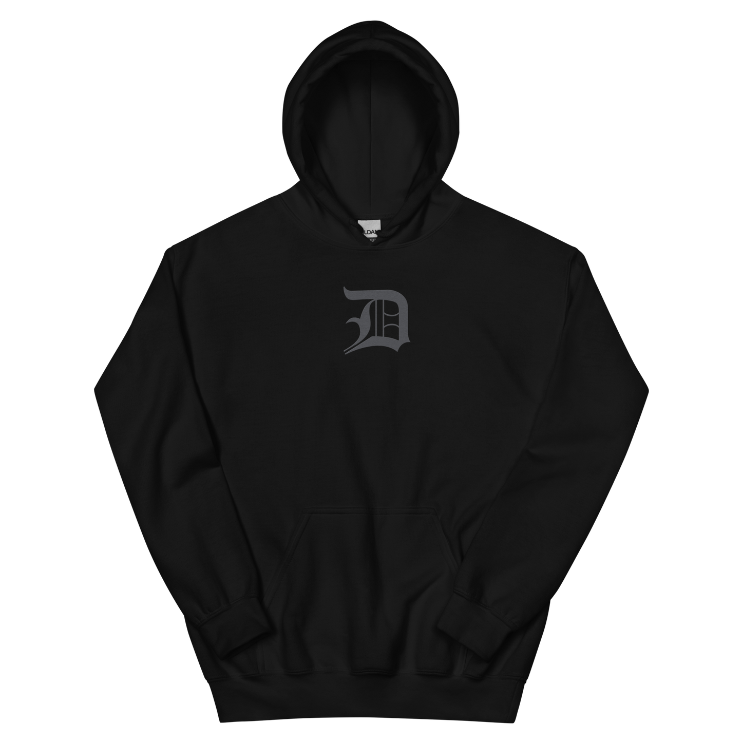 Detroit 'Old English D' Hoodie (Iron Ore Grey) | Unisex Standard - Emb.