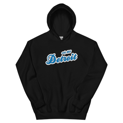 'Detroit EST. 1701' Hoodie (Azure Script Font) | Unisex Standard