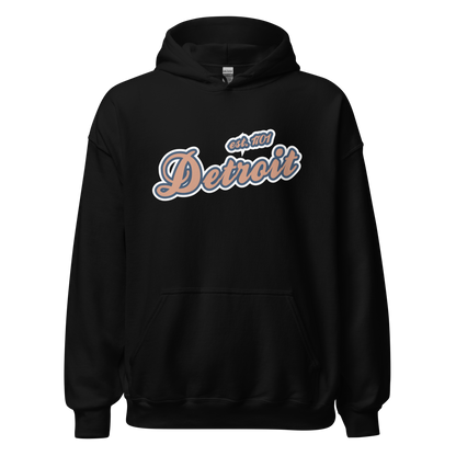 'Detroit EST. 1701' Hoodie (Copper Script Font) | Unisex Standard