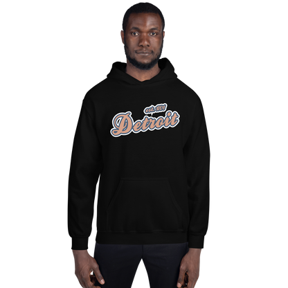 'Detroit EST. 1701' Hoodie (Copper Script Font) | Unisex Standard