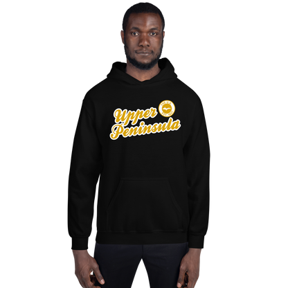 'Upper Peninsula EST. 1837' Hoodie (Gold Script Font) | Unisex Standard