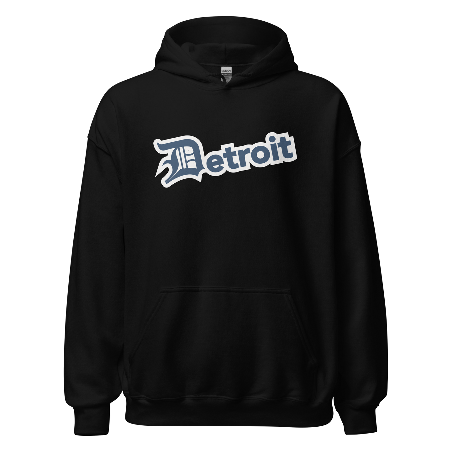 'Detroit' Hoodie (Navy w/ Old English 'D') | Unisex Standard