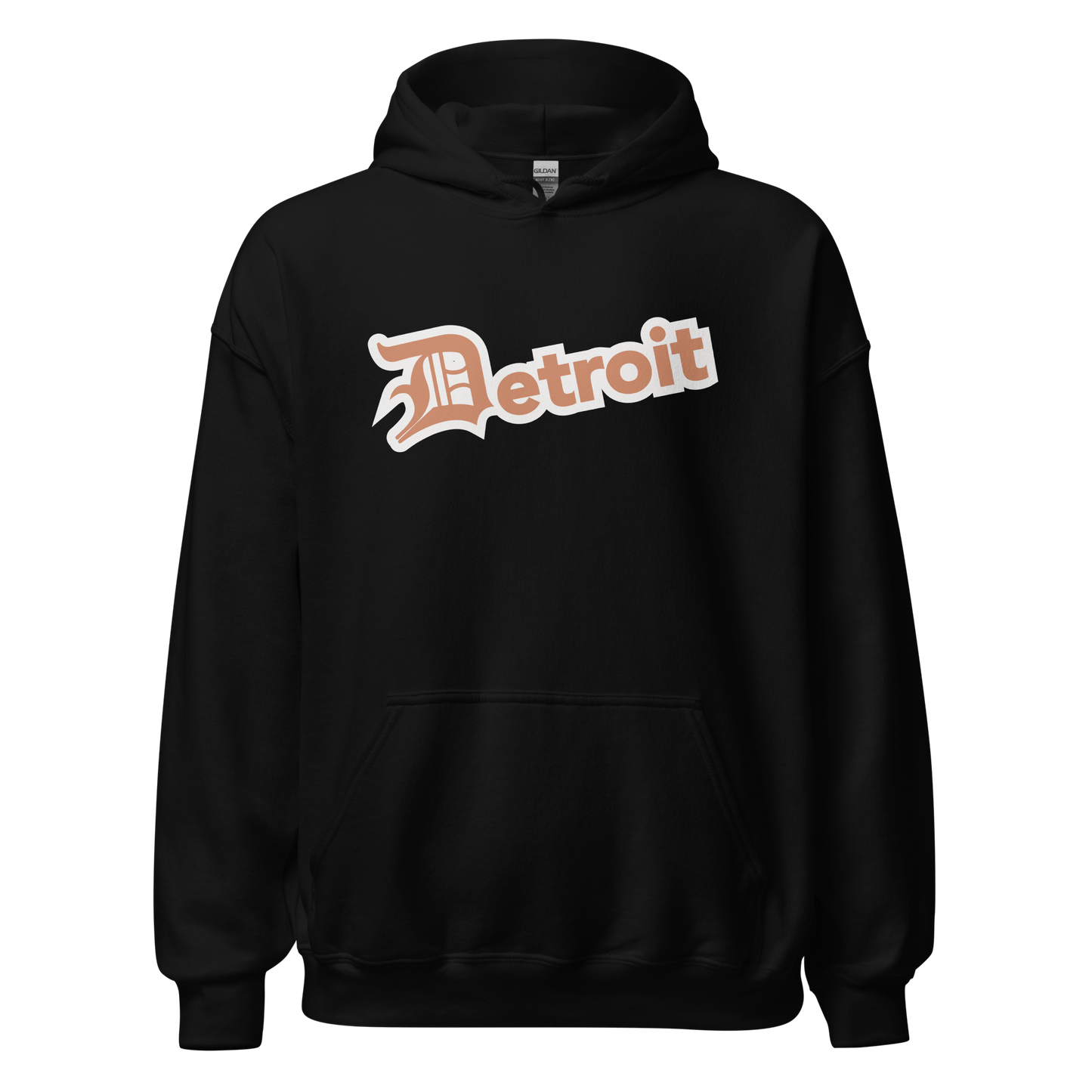 'Detroit' Hoodie (Copper w/ Old English 'D') | Unisex Standard