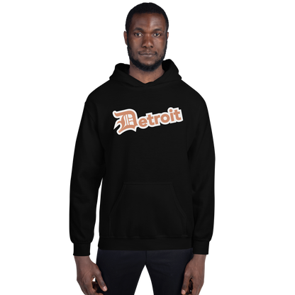 'Detroit' Hoodie (Copper w/ Old English 'D') | Unisex Standard