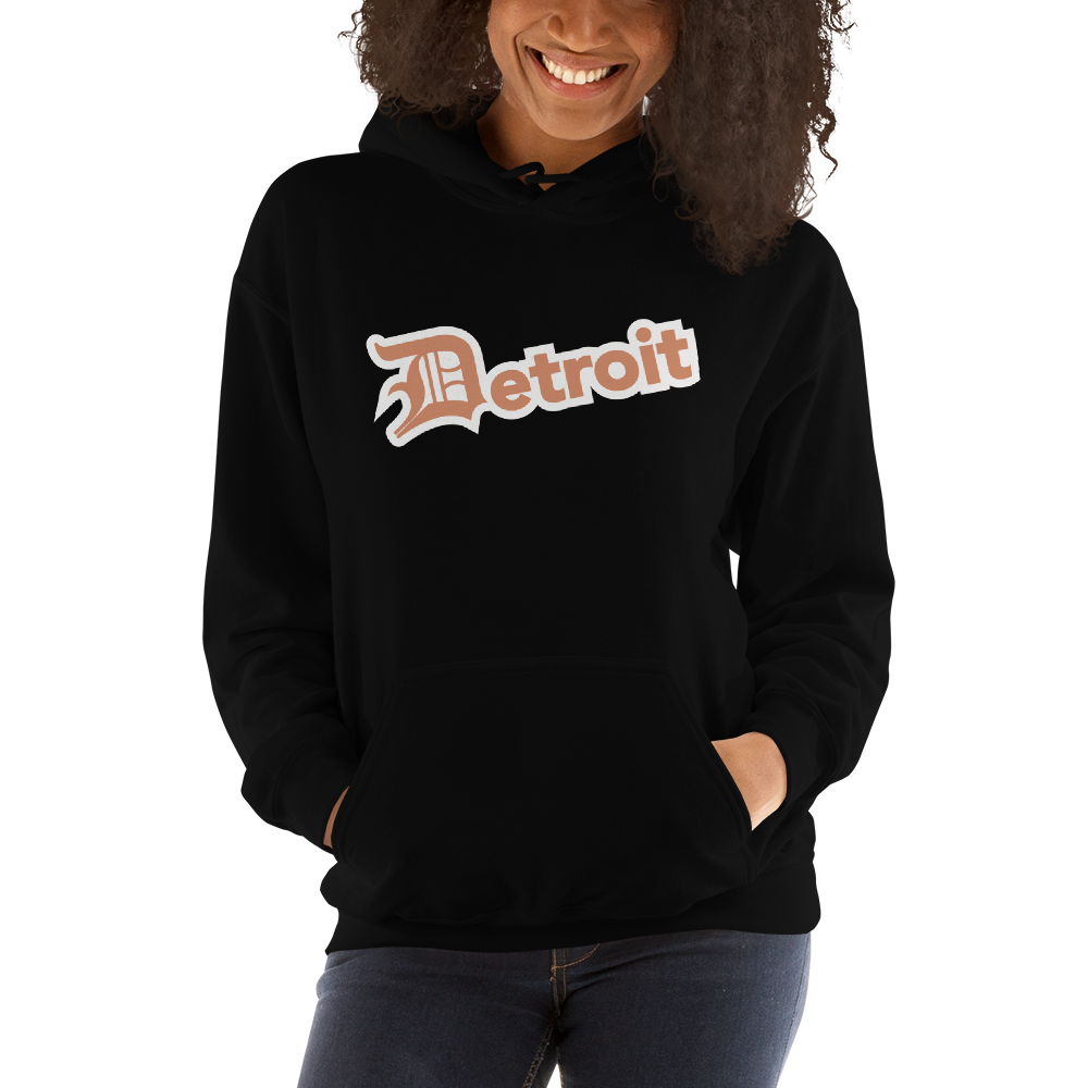 'Detroit' Hoodie (Copper w/ Old English 'D') | Unisex Standard