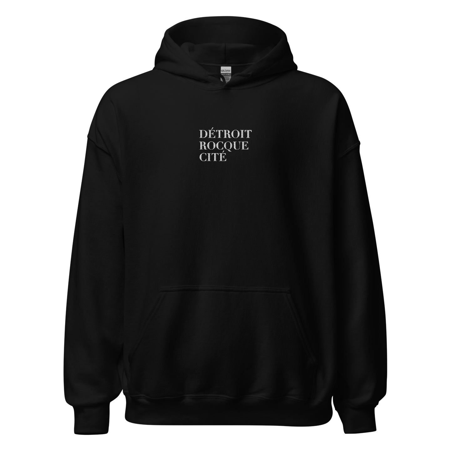 'Détroit Rocque Cité' Hoodie | Unisex Standard - Emb.