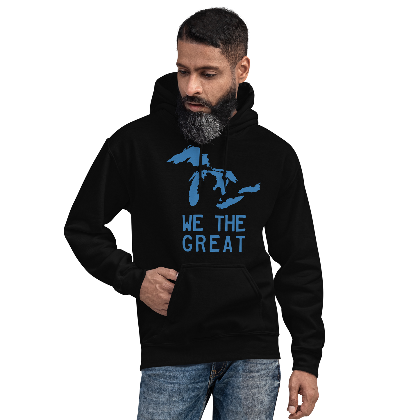 Great Lakes 'We the Great' Hoodie (Superior Blue) | Unisex Standard