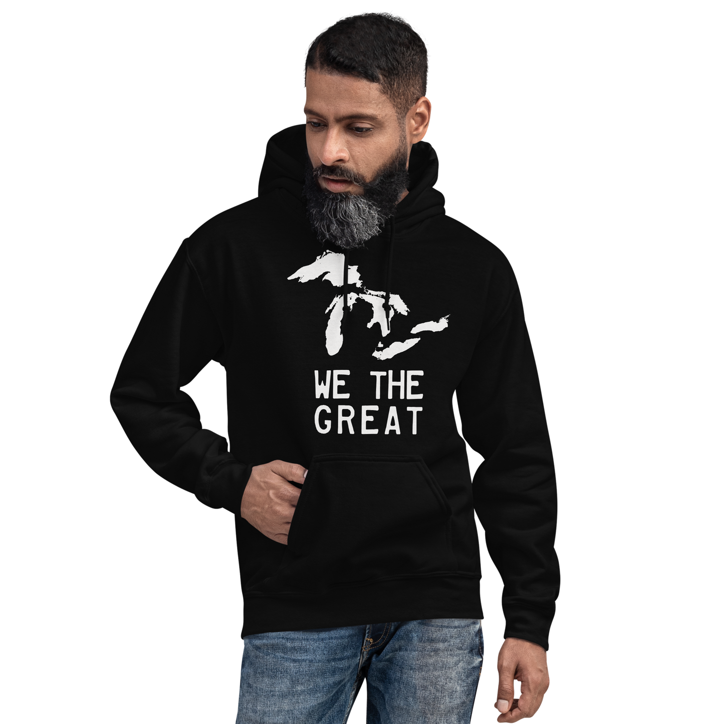 Great Lakes 'We The Great' Hoodie (Birch Bark White) | Unisex Standard