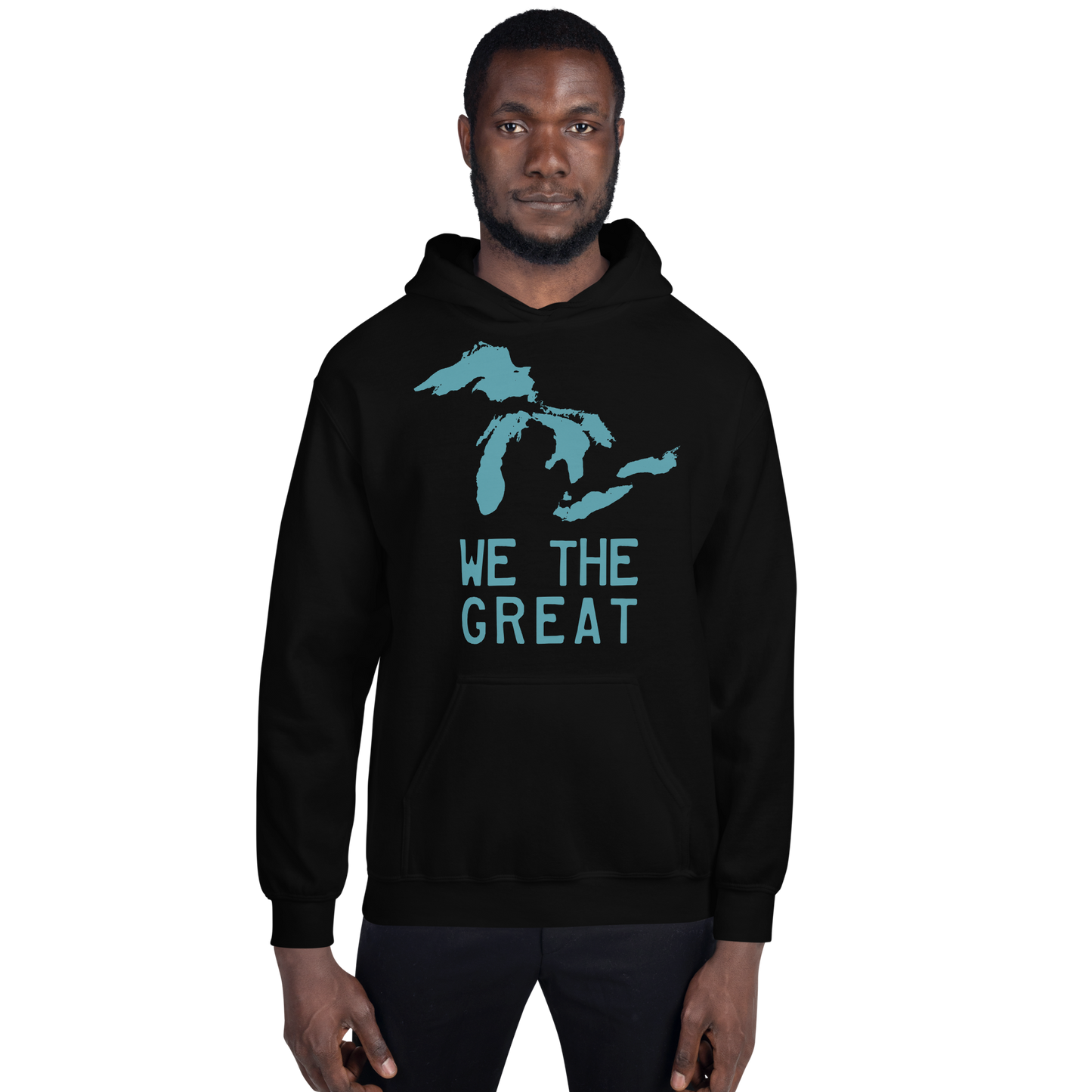 Great Lakes 'We the Great' Hoodie (Huron Blue) | Unisex Standard